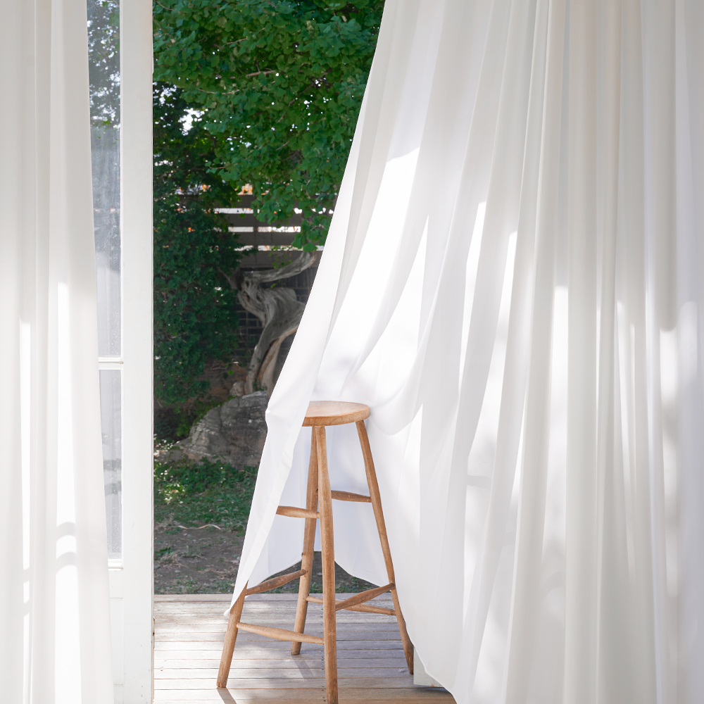 비침없는 도톰 쉬폰커튼 