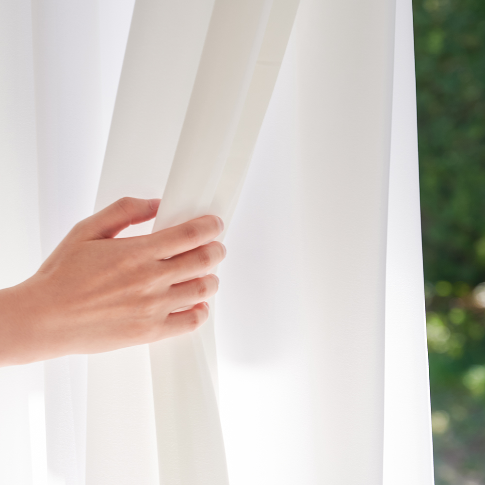 비침없는 도톰 쉬폰커튼 